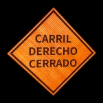 Roll Up Sign & Stand - Detour Ahead Reflective Roll Up Traffic Sign